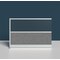 Luxor Expanse Modular Wall Room Divider System - Silver Frame - 70" x 48" Wide Panel Add-On Wall MW-7048-XWCGWG - alternate 3